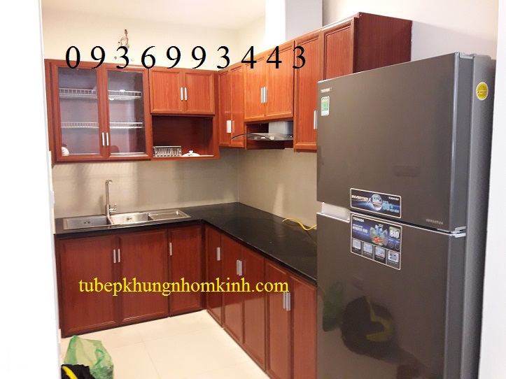 thiết kế tủ bếp nhôm vân gỗ thiết kế tủ bếp nhôm vân gỗ