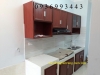 mẫu thi công tủ bếp giả vân gỗ có xây bệ bếp - anh 1 mẫu thi công tủ bếp giả vân gỗ có xây bệ bếp - anh 1