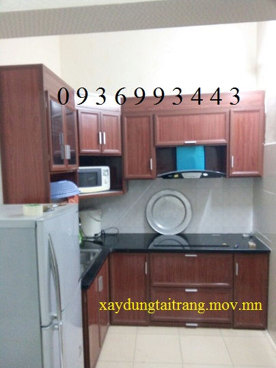 mẫu tủ bếp nhôm vân gỗ mẫu tủ bếp nhôm vân gỗ