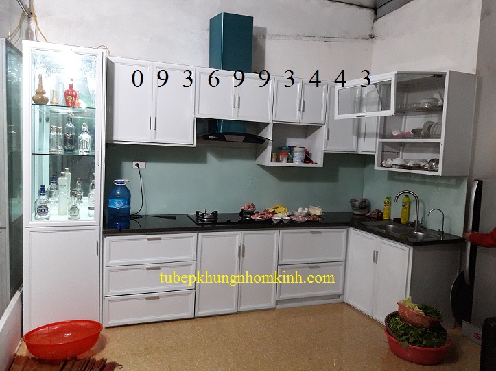thi công tủ bếp nhôm sơn tĩnh điện đẹp thi công tủ bếp nhôm sơn tĩnh điện đẹp