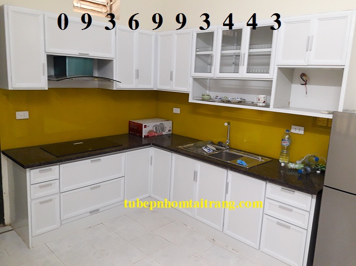 mẫu tủ bếp nhôm kính mẫu tủ bếp nhôm kính