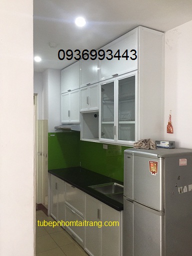 mẫu tủ bếp nhôm chữ I mẫu tủ bếp nhôm chữ I