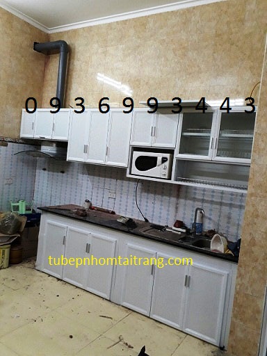 mẫu tủ bếp nhôm kính mẫu tủ bếp nhôm kính