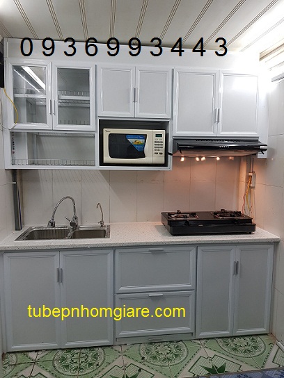 mẫu tủ bếp nhôm mẫu tủ bếp nhôm