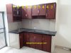 tủ bếp nhôm vân gỗ xây bệ bếp - anh 1 tủ bếp nhôm vân gỗ xây bệ bếp - anh 1