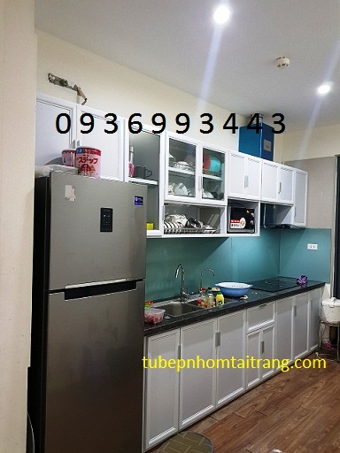 thi công tủ bếp nhôm chữ I thi công tủ bếp nhôm chữ I