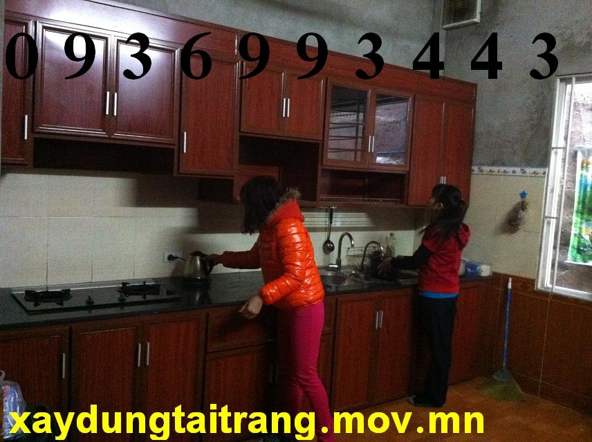 tủ bếp nhôm vân gỗ tủ bếp nhôm vân gỗ