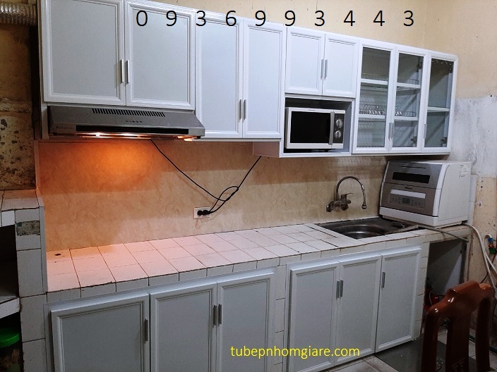 mẫu thi công tủ bếp nhôm sơn tĩnh điện mẫu thi công tủ bếp nhôm sơn tĩnh điện