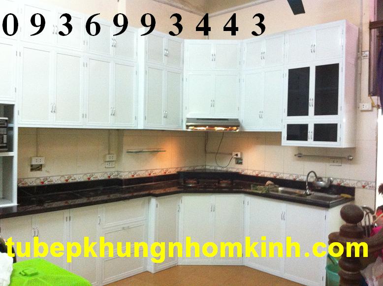 Tủ bếp nhôm sơn tĩnh điện Tủ bếp nhôm sơn tĩnh điện