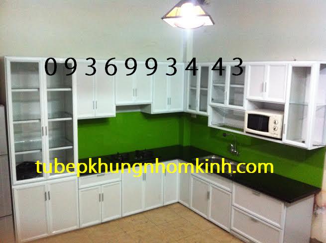 thi công tủ bếp nhôm thi công tủ bếp nhôm