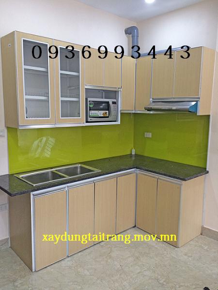 thiết kế tủ bếp nhôm cánh Laminate đẹp thiết kế tủ bếp nhôm cánh Laminate đẹp
