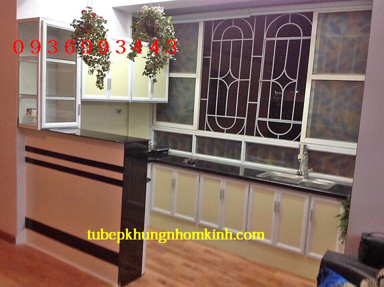 tủ bếp nhôm kính tủ bếp nhôm kính