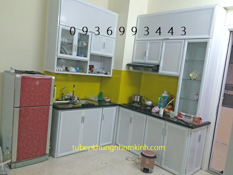 thiết kế tủ bếp nhôm kính thiết kế tủ bếp nhôm kính