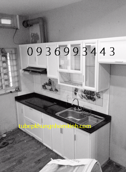 mẫu tủ bếp nhôm sơn tĩnh điện mẫu tủ bếp nhôm sơn tĩnh điện
