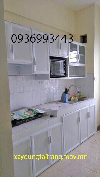 tủ bếp nhôm sơn tĩnh điện tủ bếp nhôm sơn tĩnh điện