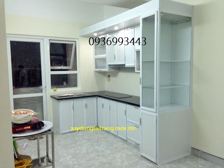 mẫu tủ bếp nhôm sơn tĩnh điện đẹp mẫu tủ bếp nhôm sơn tĩnh điện đẹp