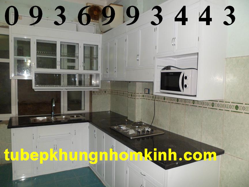 tủ bếp khung nhôm kính tủ bếp khung nhôm kính