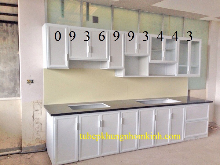 mẫu tủ bếp nhôm sơn tĩnh điện mẫu tủ bếp nhôm sơn tĩnh điện