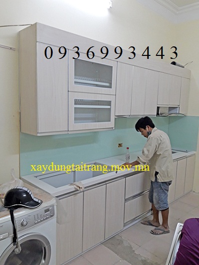 thi công tủ bếp Laminate thi công tủ bếp Laminate