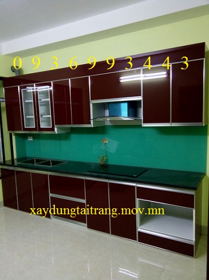 mẫu tủ bếp Acrylic đẹp mẫu tủ bếp Acrylic đẹp