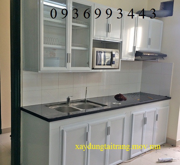 mẫu tủ bếp nhôm sơn tĩnh điện mẫu tủ bếp nhôm sơn tĩnh điện