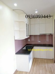 thiết kế tủ bếp gỗ nhựa PVC Picomat