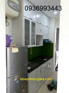 tủ bếp nhôm