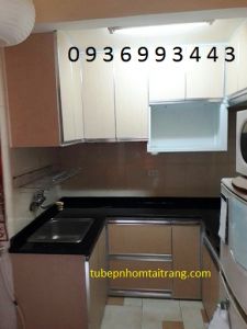 thi công tủ bếp Laminate