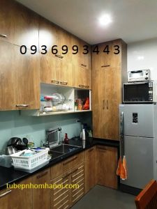 mẫu tủ bếp Laminate đẹp