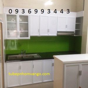 tủ bếp nhôm