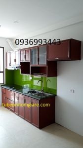 mẫu tủ bếp nhôm