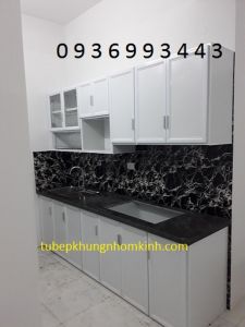 tủ bếp nhôm