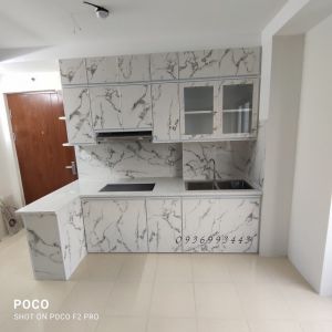 Mẫu tủ bếp nhôm đẹp