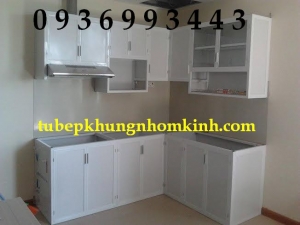 tu bep nhom son tinh dien chu L