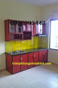 thi cong tu bep nhom van go