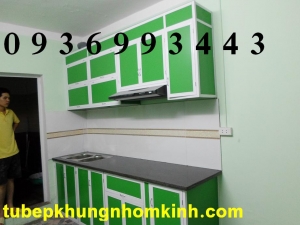 tủ bếp nhôm
