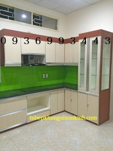 tủ bếp thùng gỗ nhựa cánh Laminate