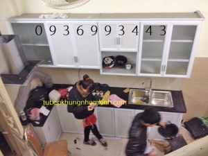 mau tu bep nhom son tinh dien
