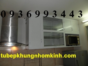 tủ bếp nhôm