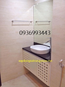 thiết kế chậu rửa mặt gỗ nhựa PVC