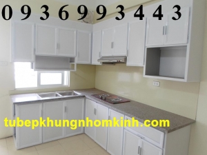 tủ bếp nhôm